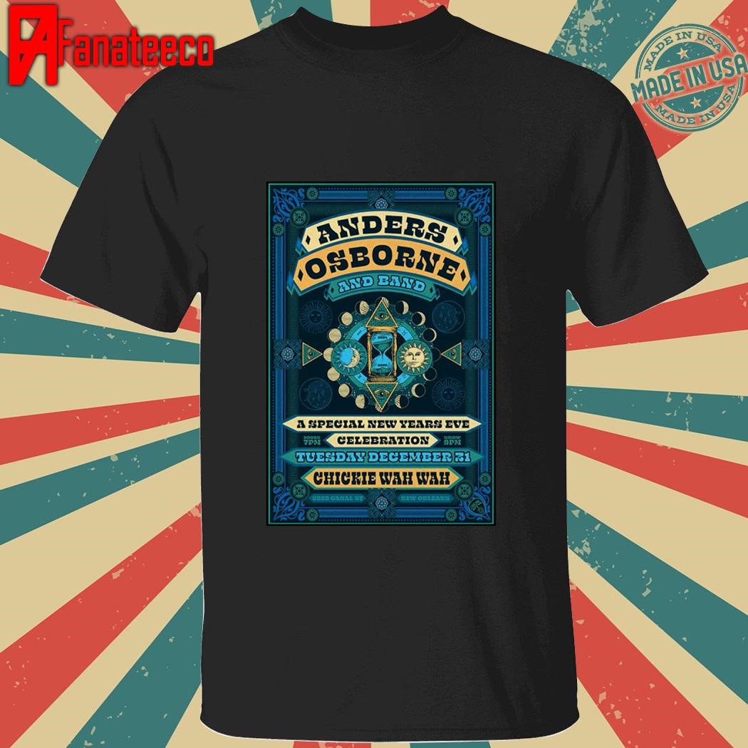 Anders Osborne Dec 31 2024 Chickie Wah Wah in New Orleans LA Tour shirt