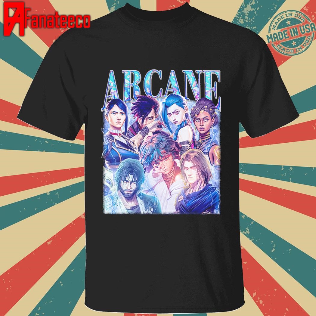 Arcane Game Characters Vintage Shirt