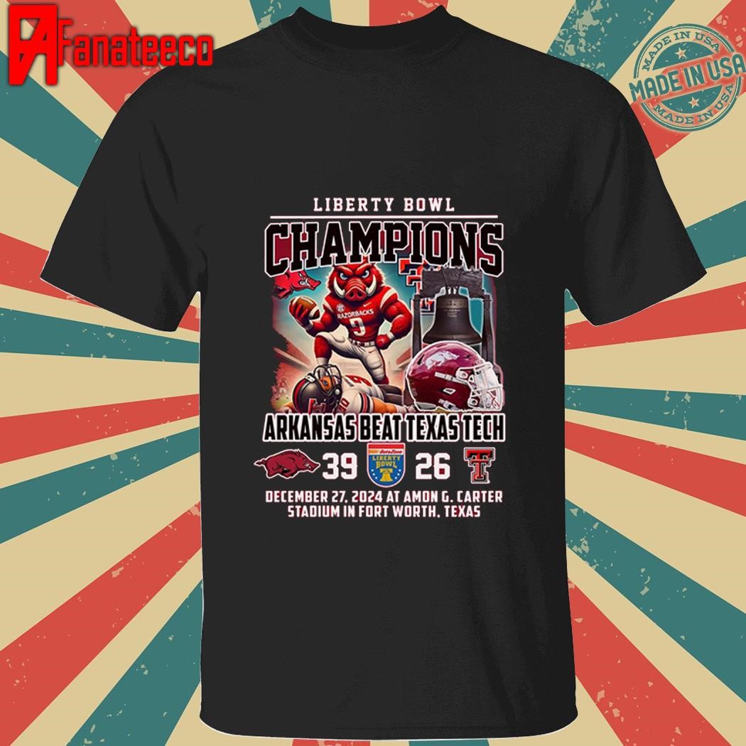 Arkansas Razorbacks Beat Texas Tech Champions 2024 shirt