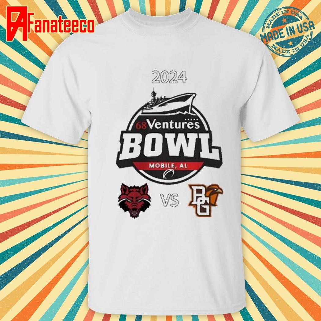 Arkansas State Red Wolves Vs Bowling Green Falcons 2024 68 Ventures Bowl On December 26th NCAA Division shirt