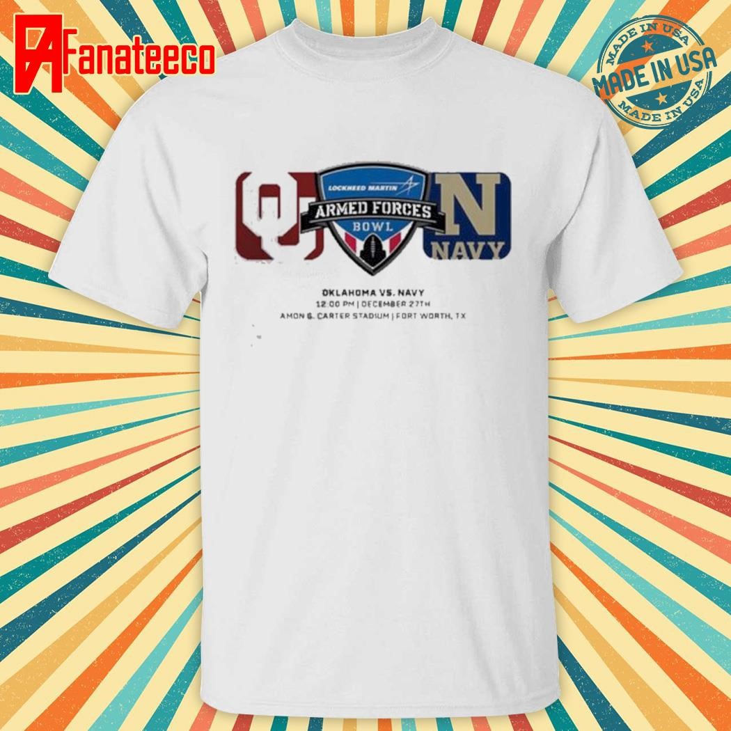 Armed Forces Bowl Oklahoma Sooners Vs Navy Midshipmen Matchup At Amon G.Carter Stadium In Fort Worth On December 27th 2024 NCAA Unisex T-Shirt