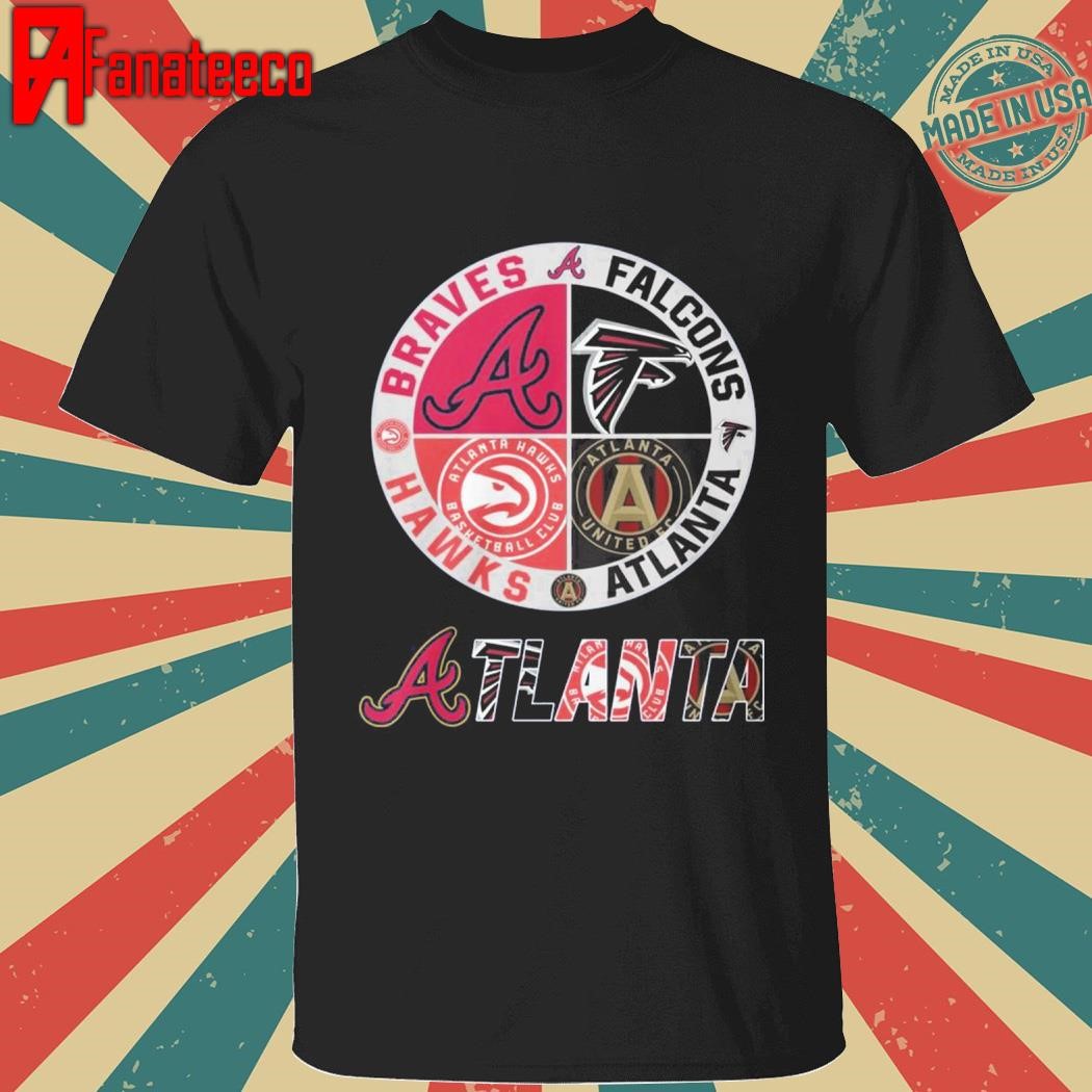 Atlanta Braves Atlanta Falcons Atlanta Hawks Atlanta United FC 2024 shirt