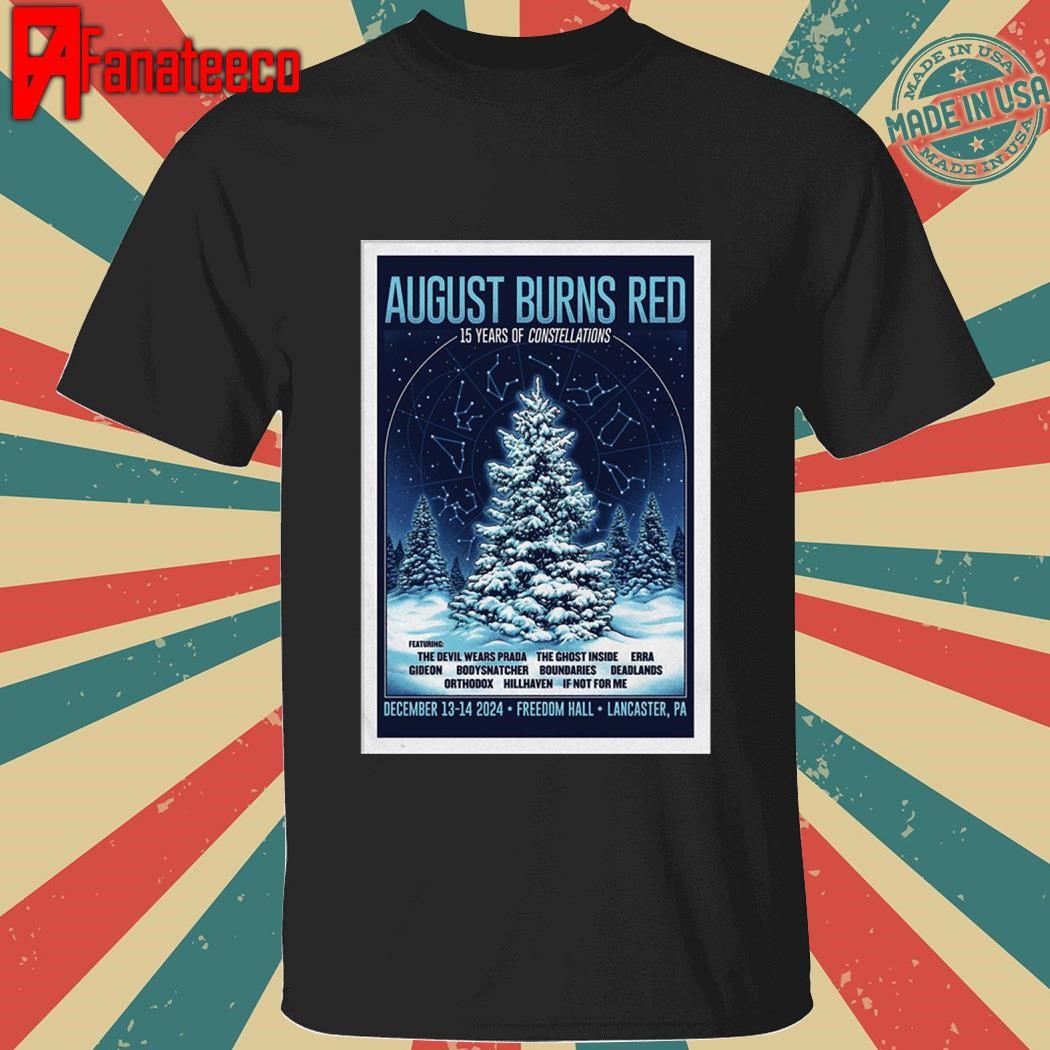 August Burns Red Lancaster PA December 13-14 2024 shirt