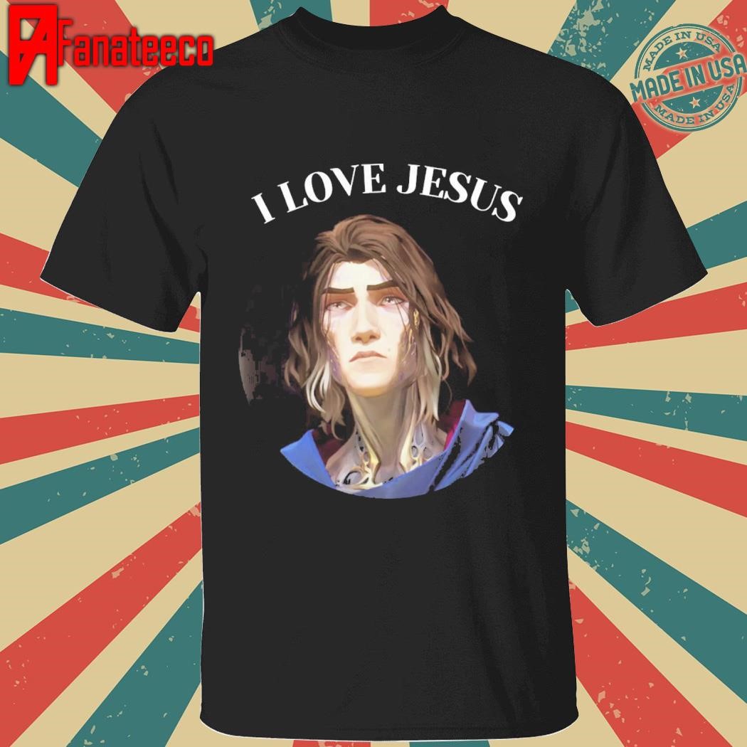 Awesome I Love Jesus Viktor Arcane Meme Viktor Jesus T-Shirt