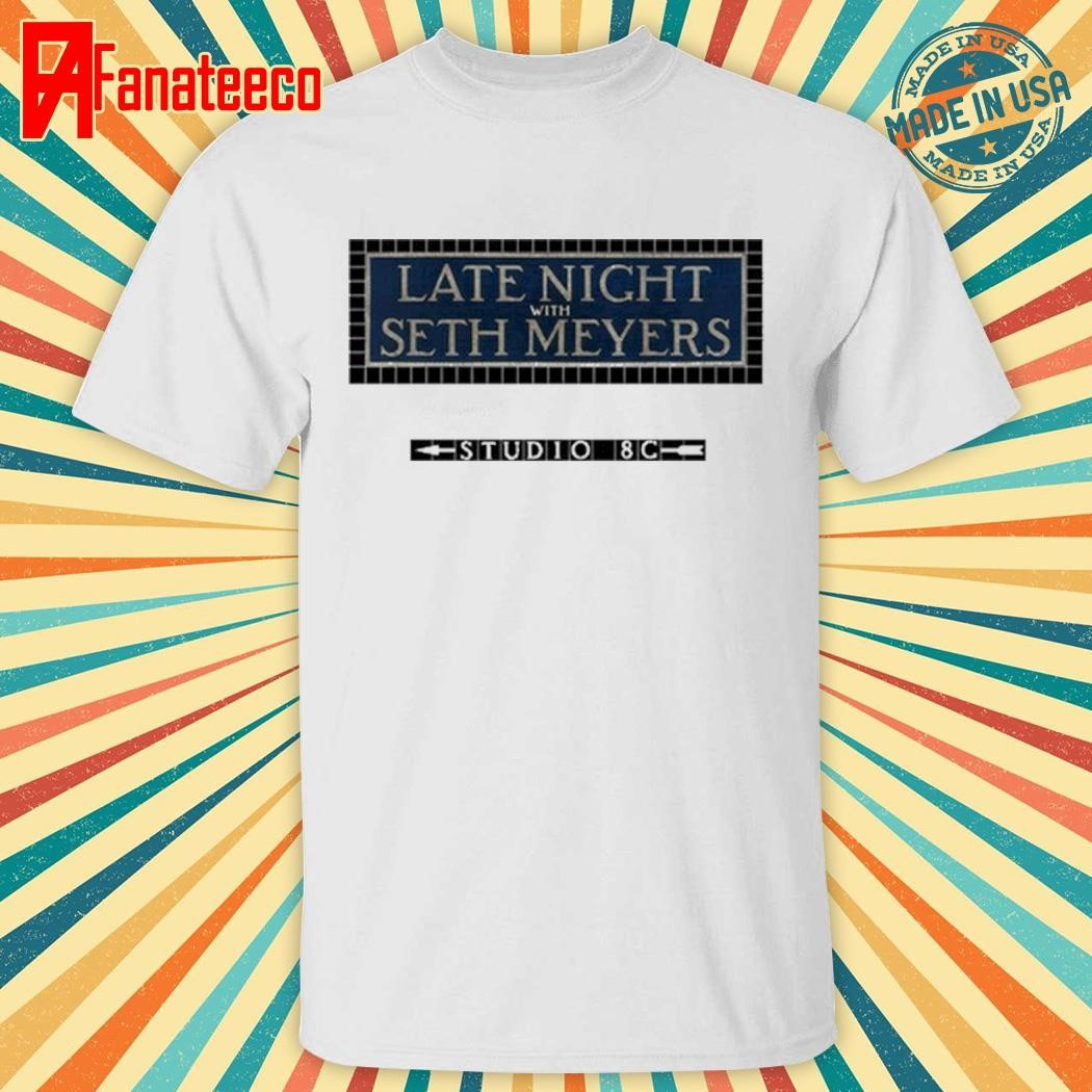 Awesome Lin Manuel Miranda Wearing Late Night With Seth Meyers Studio 8G Shirt