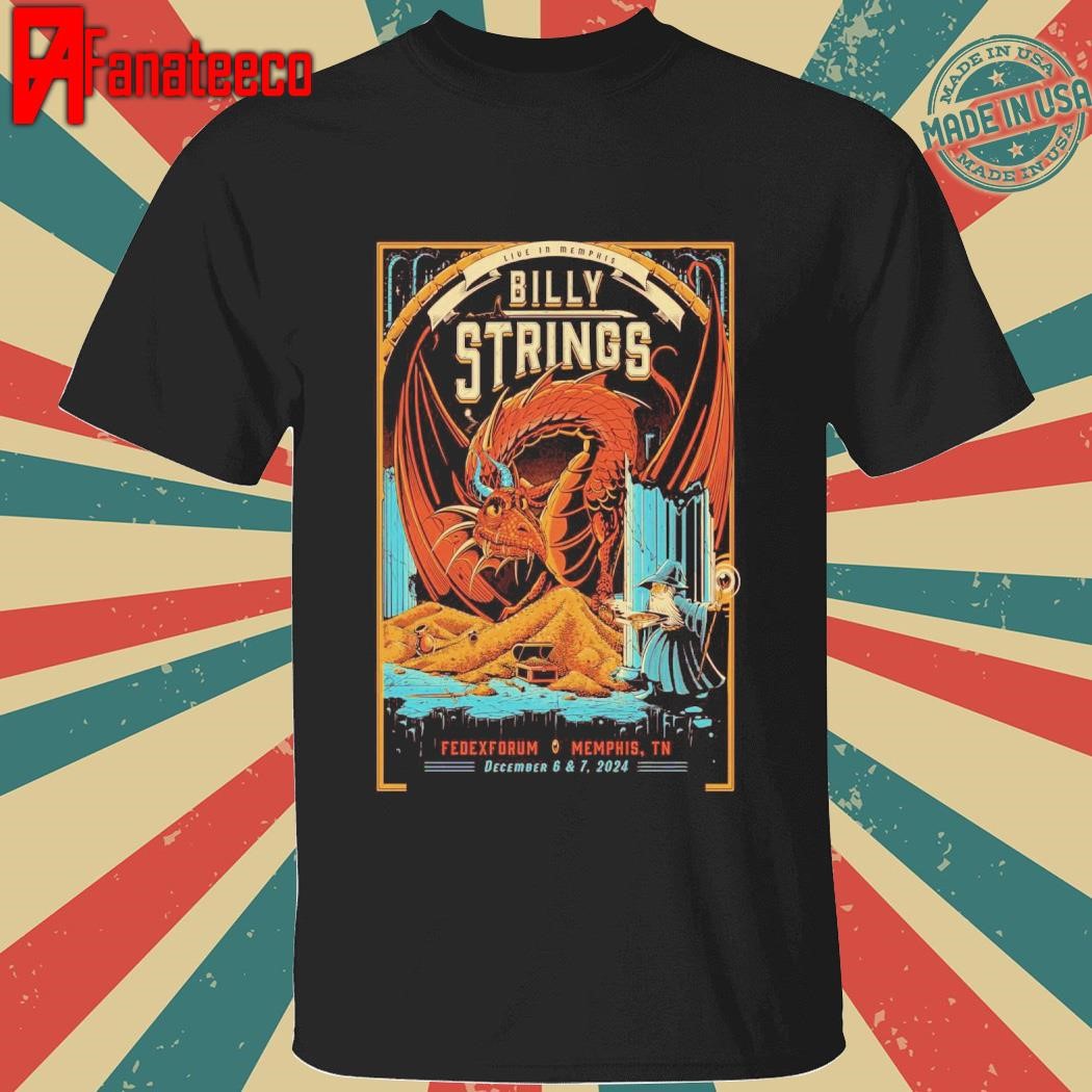 Billy Strings 12-6-7-2024 Memphis TN shirt