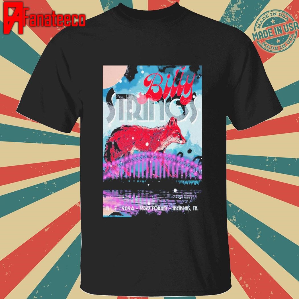 Billy Strings December 7 2024 FedExForum in Memphis TN shirt