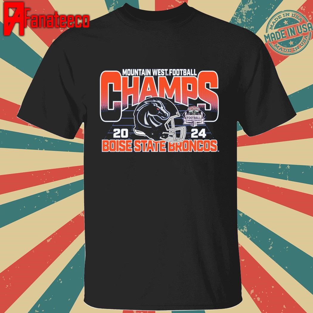 Boise State Broncos Blue 84 Youth 2024 Mountain West Football Conference Champions shirt