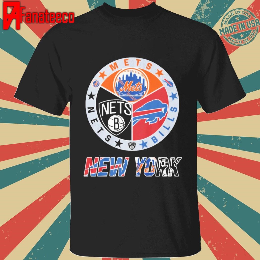 Brooklyn Nets x New York Mets x Buffalo Bills 2025shirt