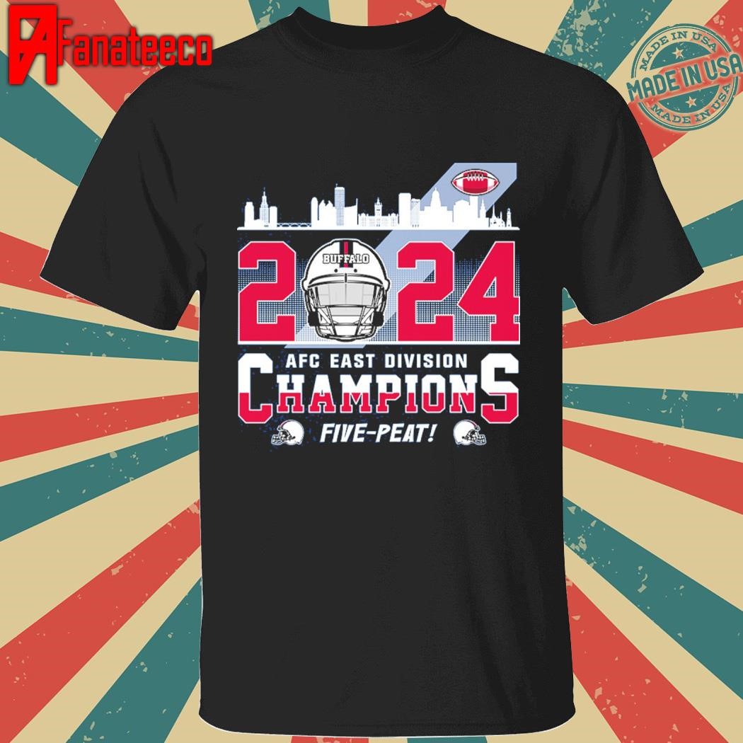 Buffalo 2024 AFC East Champions Five Peat shirt