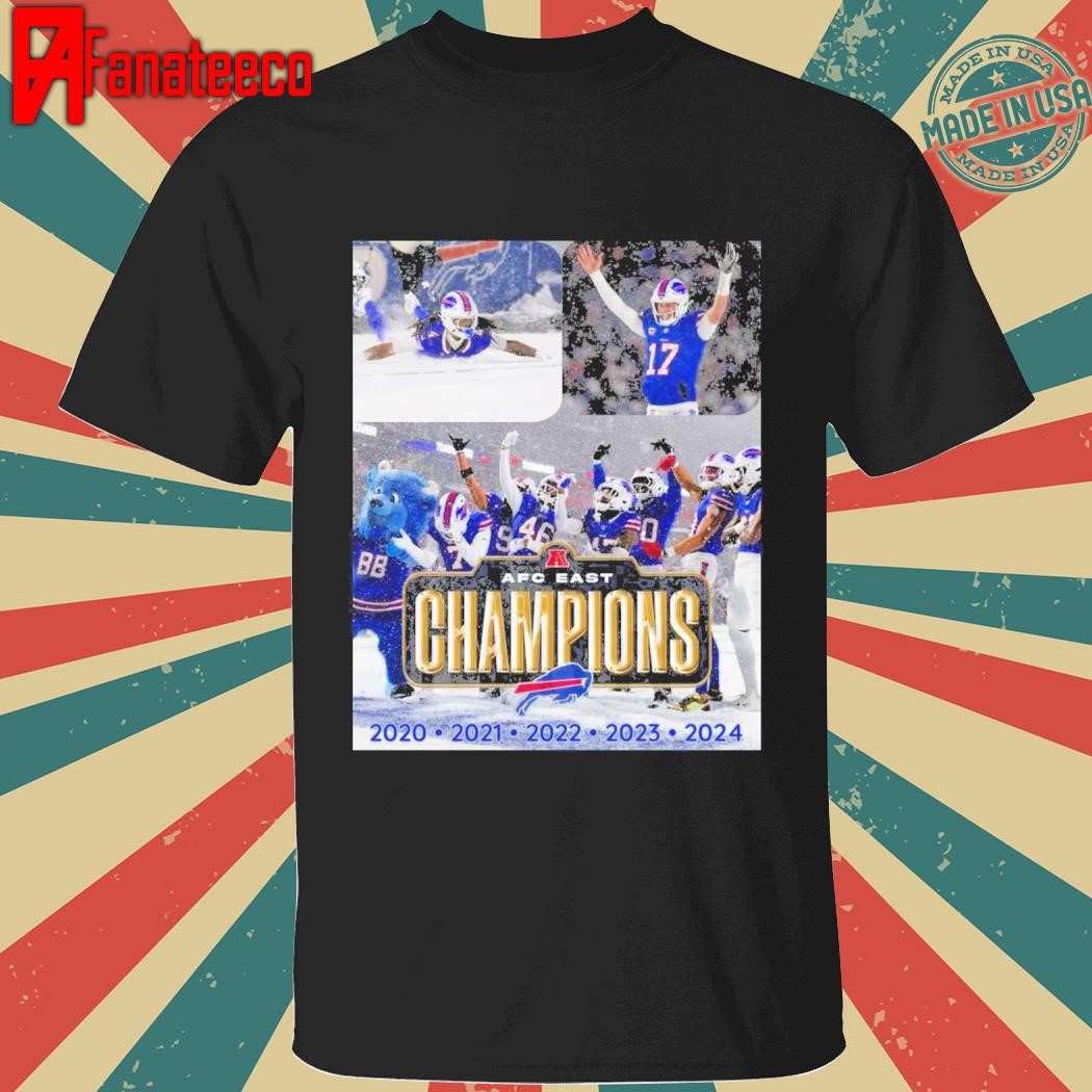 Buffalo Bills – Champions of the AFC East for the 5th Years Straight 2024 shirt