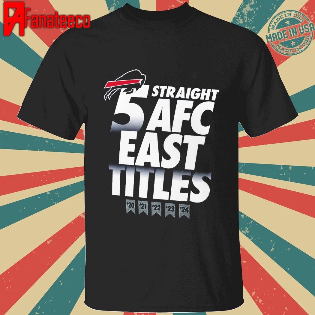 Buffalo Bills Five-Straight AFC East Division Champions Big & Tall T-Shirt