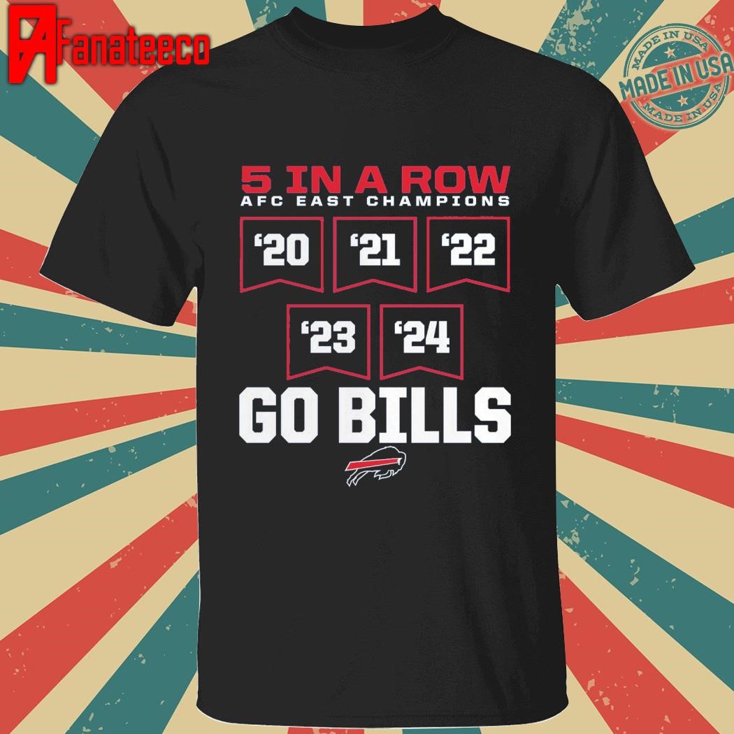 Buffalo Bills Five-Straight AFC East Division champions go Bills shirt