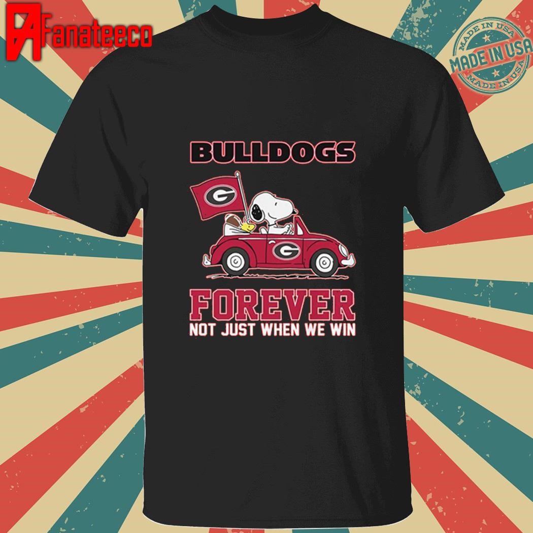 Bulldog Forever Not Just When We Win Red 2024 shirt