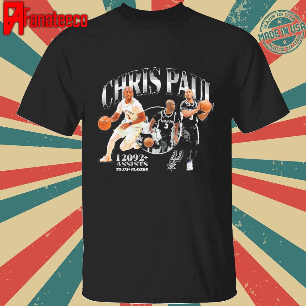 Chris Paul San Antonio Spurs 2nd NBA All-Time Assists Leader shirt