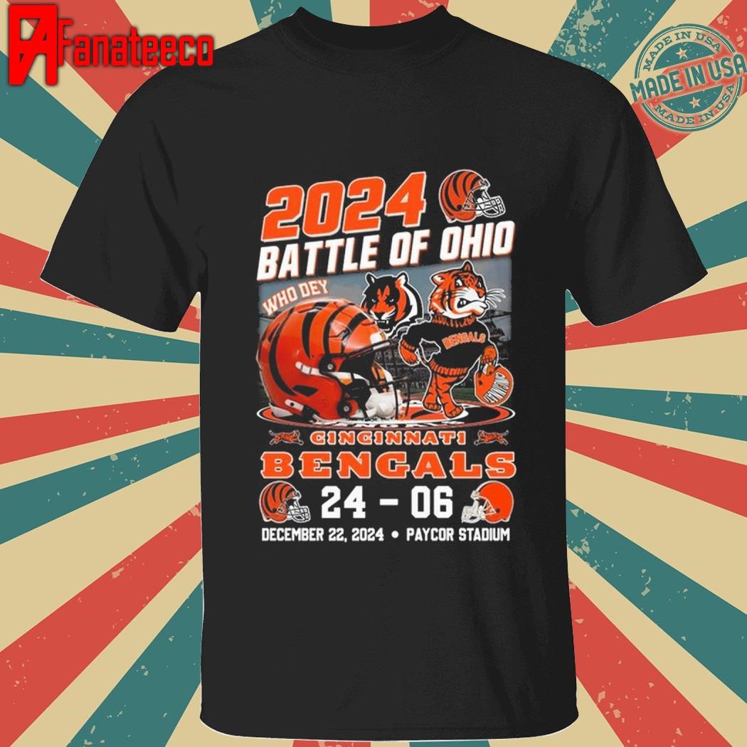 Cincinnati Bengals Battle Of Ohio 2024 24 - 06 Shirt