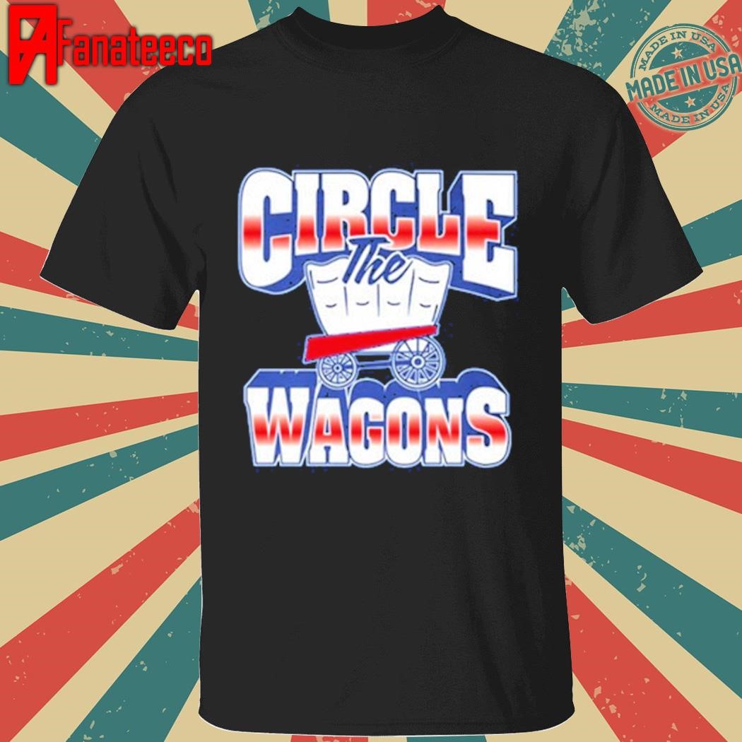 Circle the wagons graphic shirt