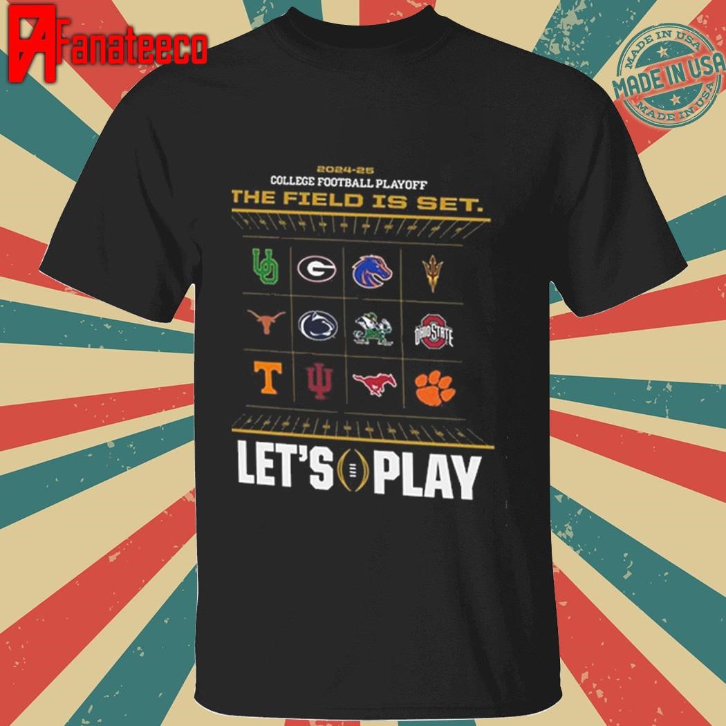 College Football 12 Teams Playoff Tee shirt