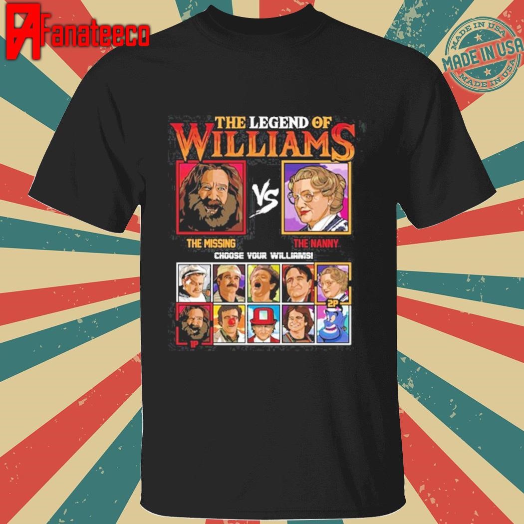 Drew Mcintyre Wearing The Legend Of Williams - Robin Williams Vs Tee Shirt