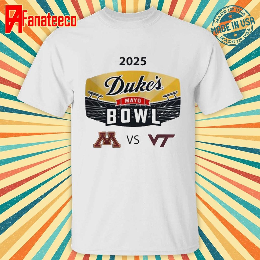 Duke’s Mayo Bow 2025 Minnesota Golden Gophers Versus Virginia Tech Hokies Matchup In Charlotte North Carolina On Jan 3 2025 shirt