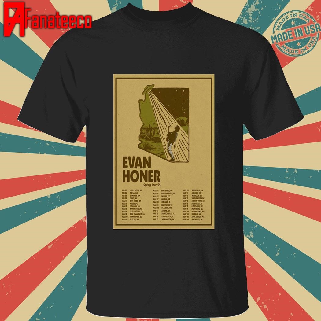 Evan Honer Spring Tour 2025 shirt