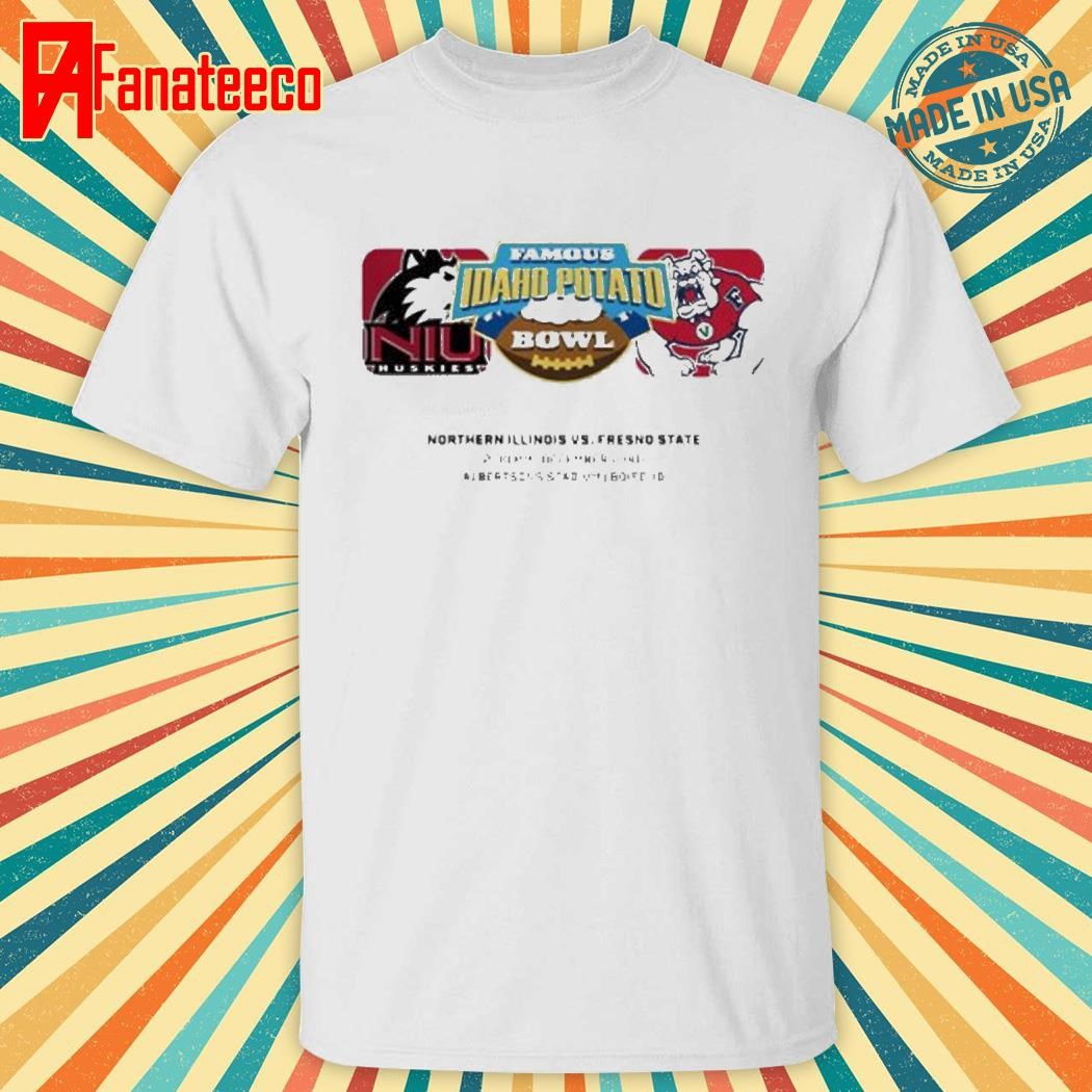 Famous Idaho Potato Bowl Northern Illinois Huskies Vs Fresno State Bulldogs Matchup At Albertsons Stadium In Boise ID On December 23rd 2024 NCAA Unisex T-Shirt