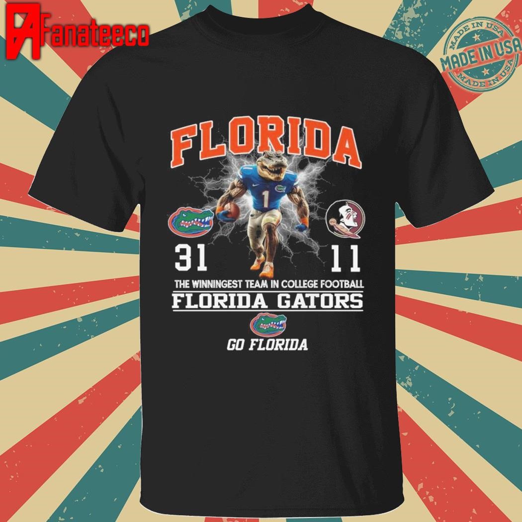 Florida Gators The Winningest Team In College Football Go Gators 2024 T-Shirt