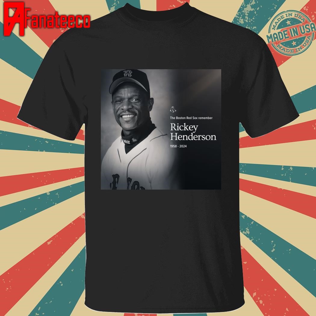 Funny Official MLB RIP Hall of Famer Rickey Henderson 1958 - 2024 t-shirt