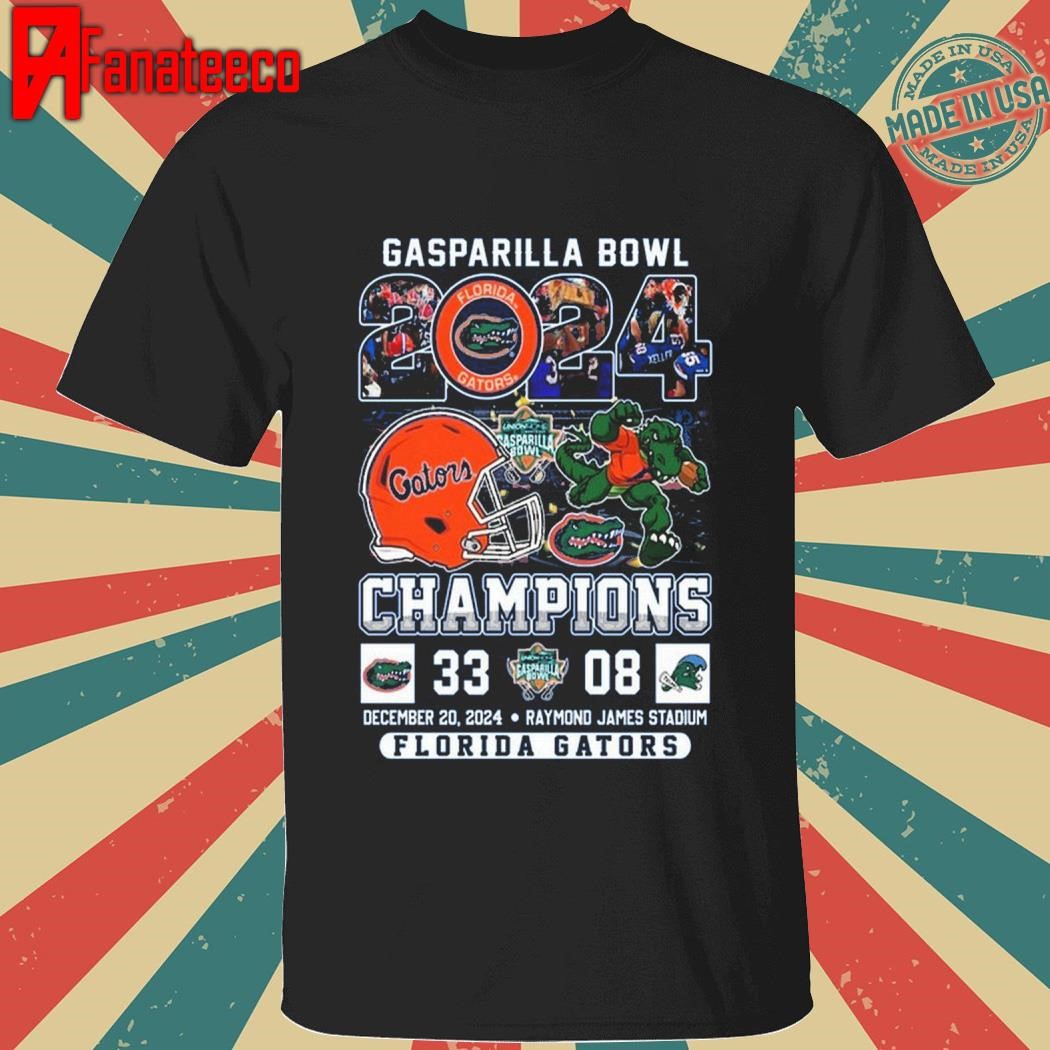 Gasparilla Bowl Champions 2024 For Fan Florida Gators 33 - 08 shirt