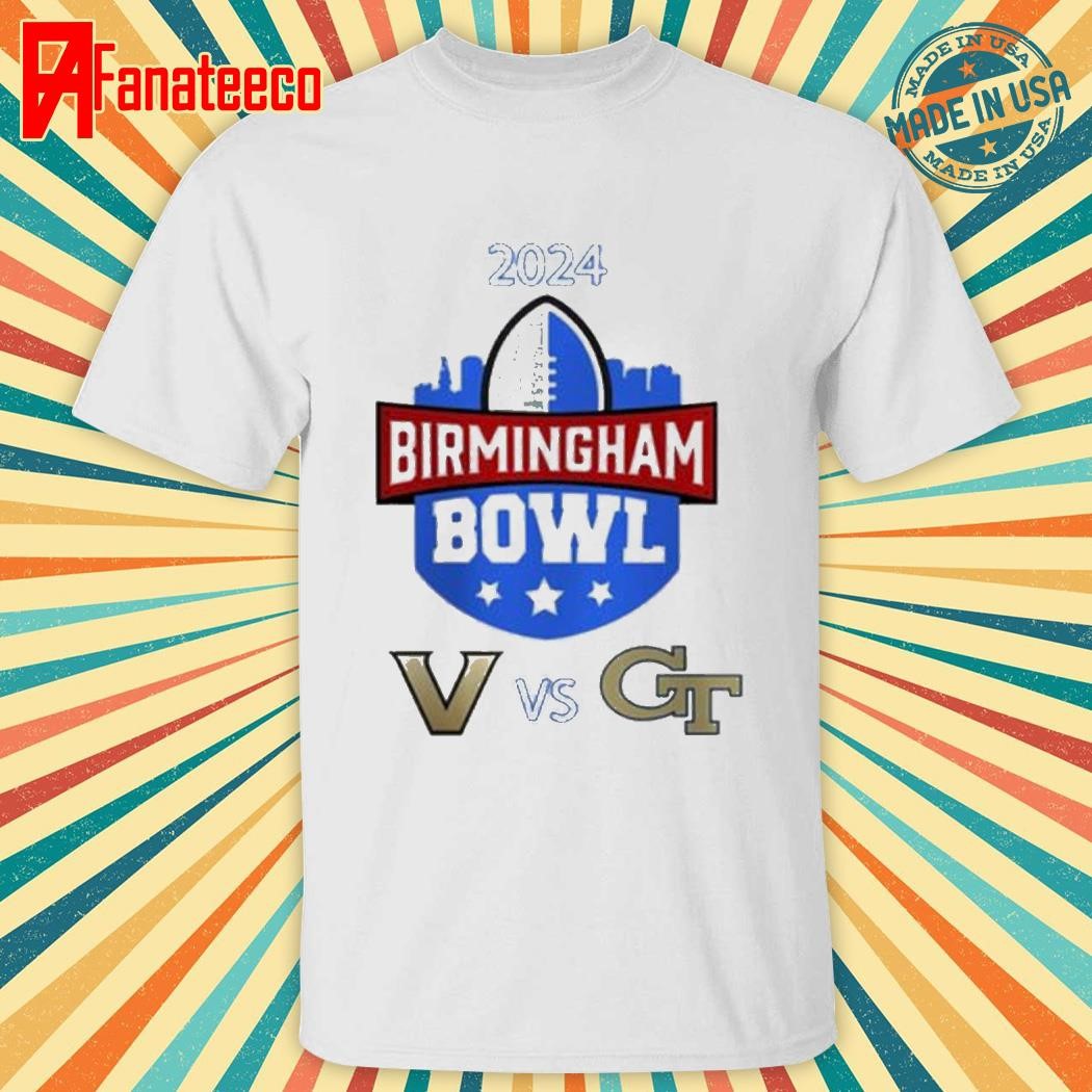 Georgia Tech Yellow Jackets Vs Vanderbilt Commodores Birmingham Bowl On December 27th 2024 NCAA Division shirt