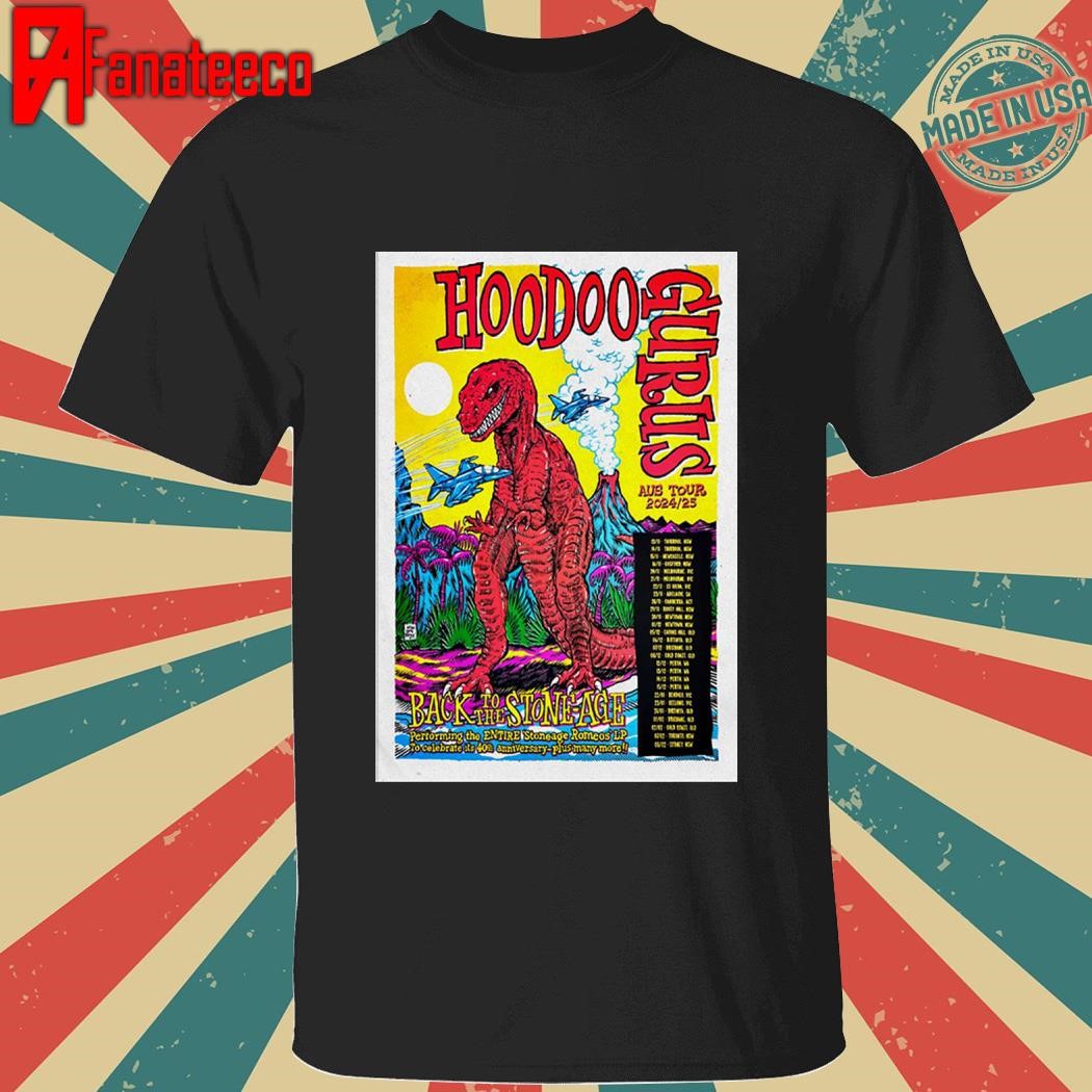 HooDoo Gurus Tour Back To The Stone Age Aus 2024 2025 shirt