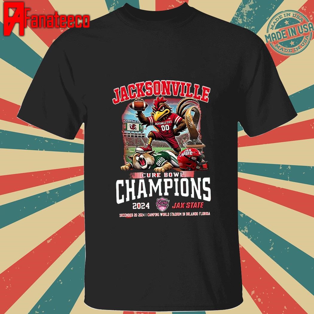 Jacksonville State Gamecocks Cure Bowl Champions Of 2024 Proud T-Shirt