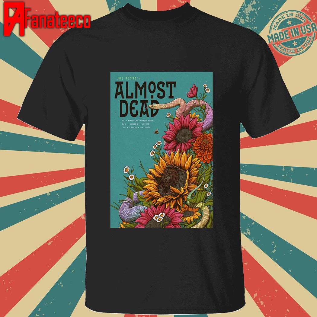 Joe Russo's ALmost Dead America Tour December 5-7 2024 shirt