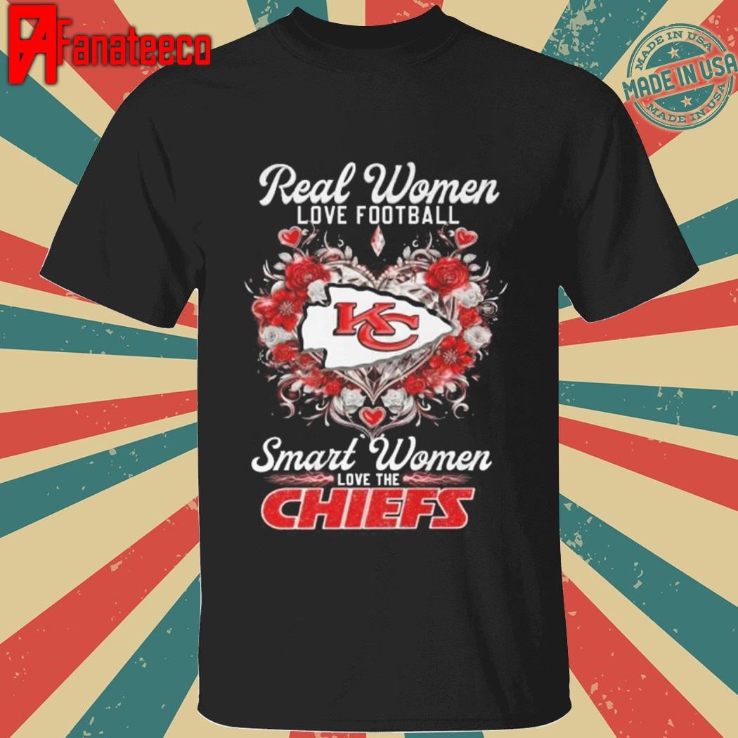 Kansas City Chiefs – Real Women Love Football Smart Women Chiefs Unisex T-Shirt