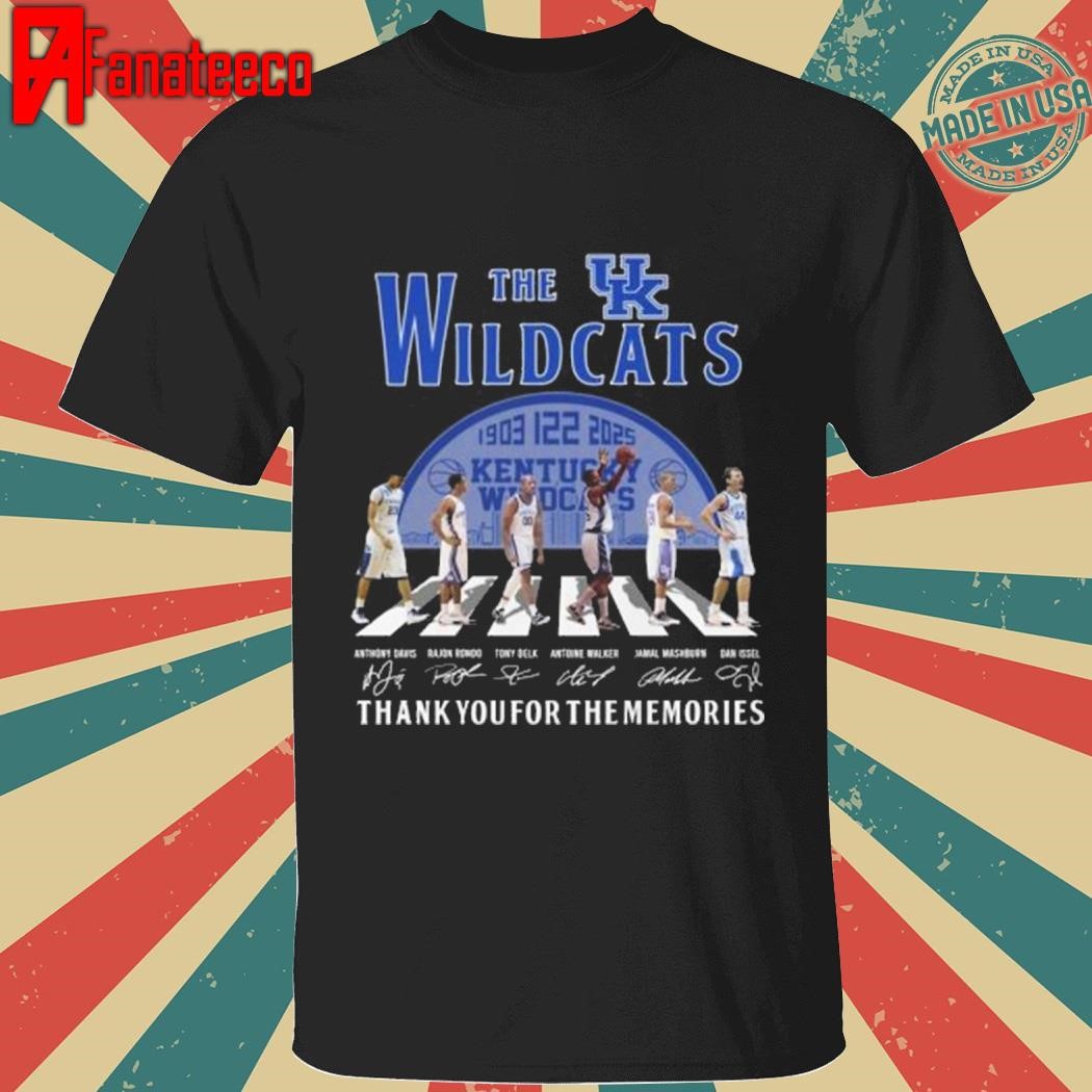 Kentucky Wildcats 122 Years Of The Wildcats Legends 1903-2025 T-Shirt