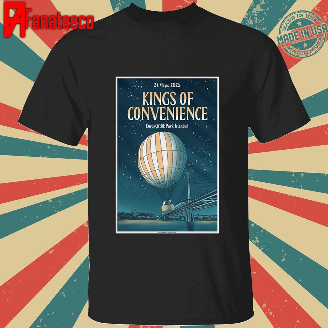 Kings Of Convenience May 28 2025 Istanbul Turkey shirt