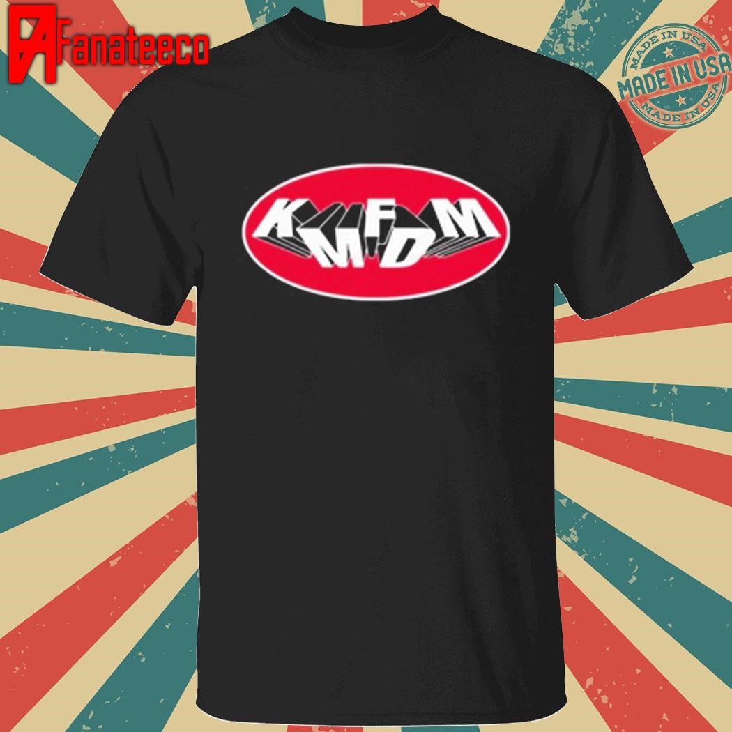 Kmfdm Oval Tumbling Logo T Shirt