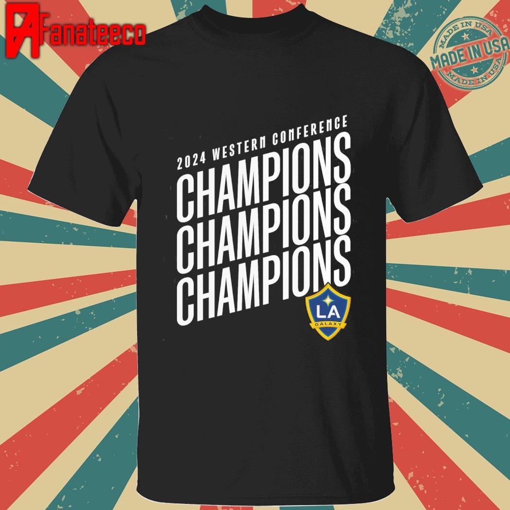 LA Galaxy 2024 MLS Western Conference Champions T-Shirt