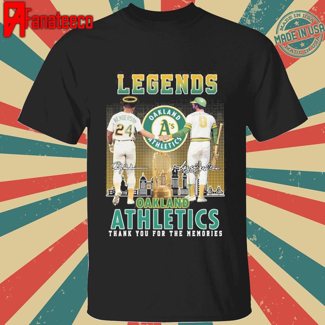 Legends Oakland Athlerics MLB Thank You For The Memories T-Shirt