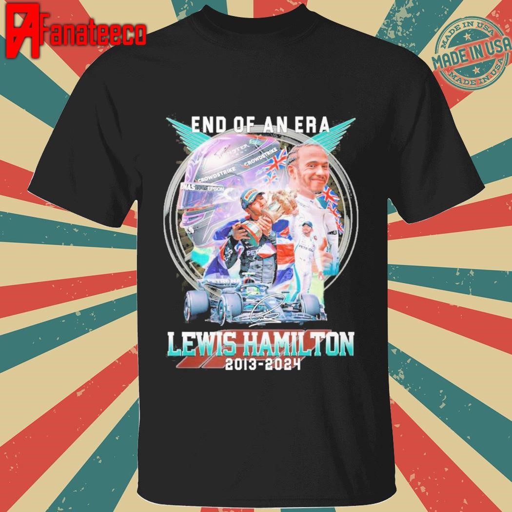 Lewis Hamilton 2013-2024 End Of An Era Ferrari Formula 1 Team T-Shirt