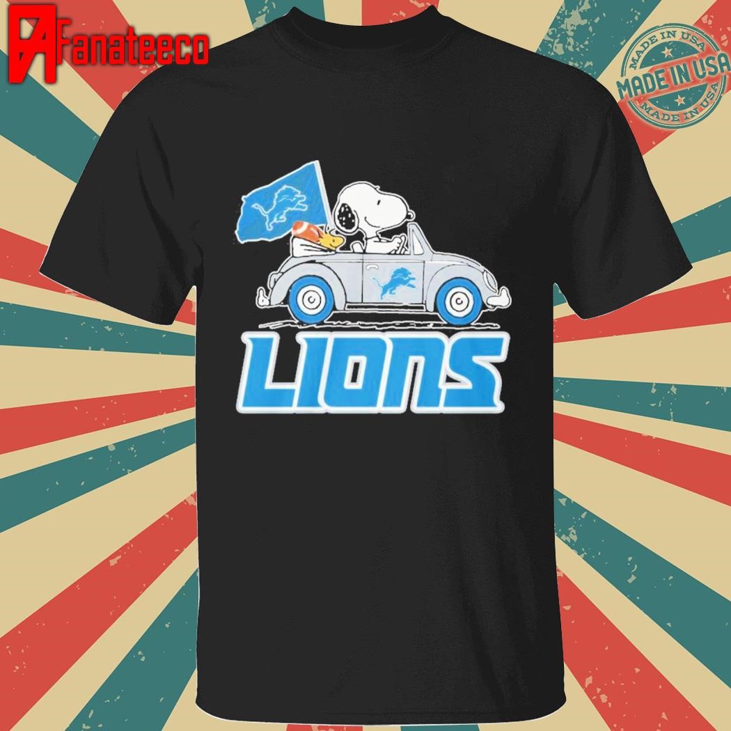 Lions Go On Car With Snoopy Special shirt