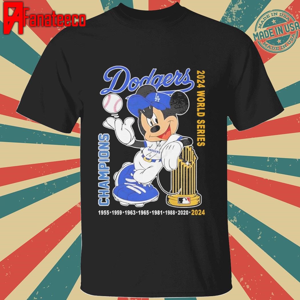 Los Angeles Dodgers x Mickey 2024 World Series Champions shirt