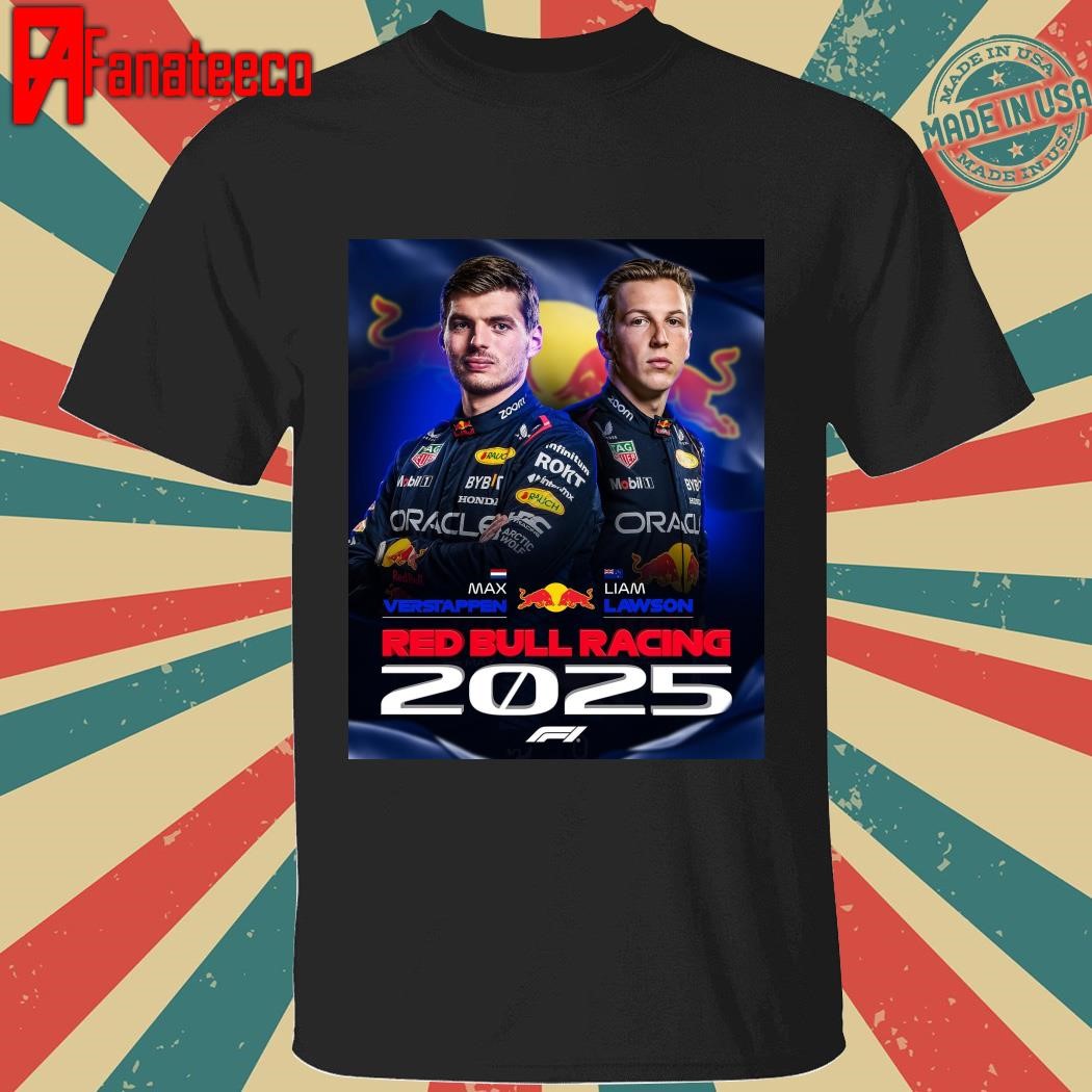 Max Verstappen Vs Liam Lawson 2025 Red Bull Racing F1 Fomula shirt