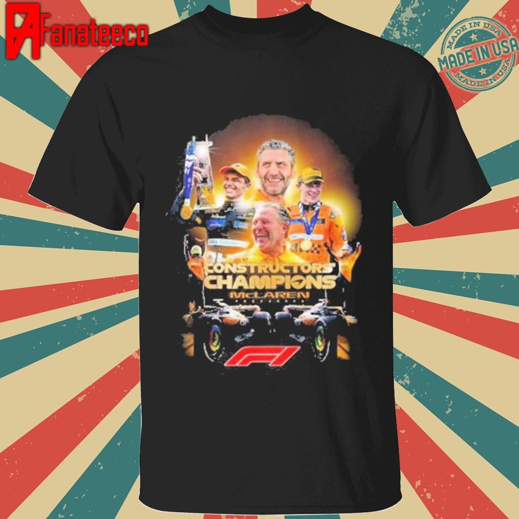 McLaren F1 Team Constructors Champions 2024 Celebrating T-Shirt