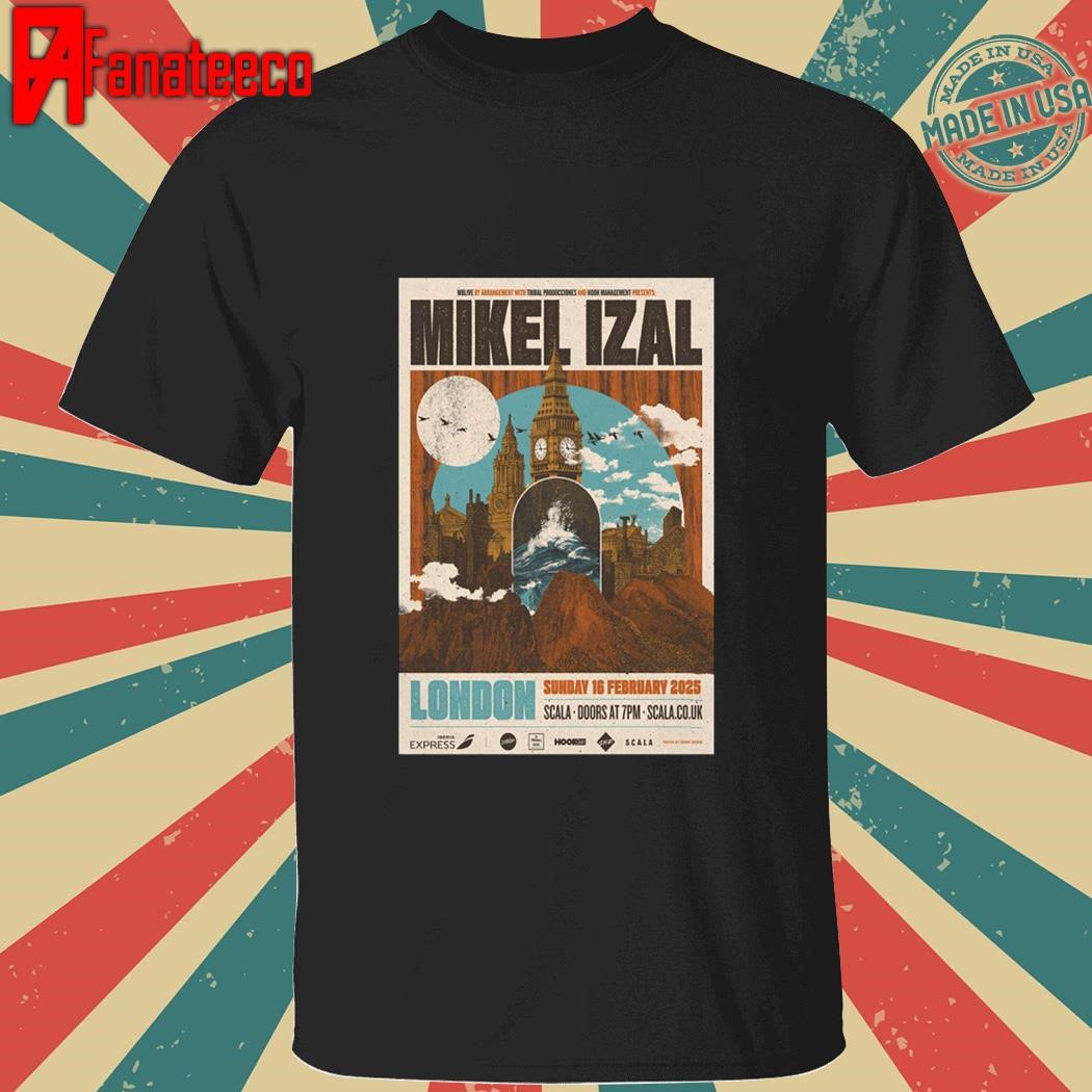 Mikel Izal February 16 2025 Scala in London UK shirt