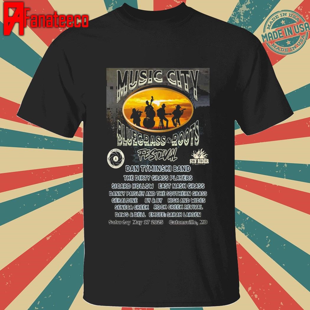 Music City Bluegrass And Roots Festival May 17 2025 The Vortex In Catonsville MD shirt