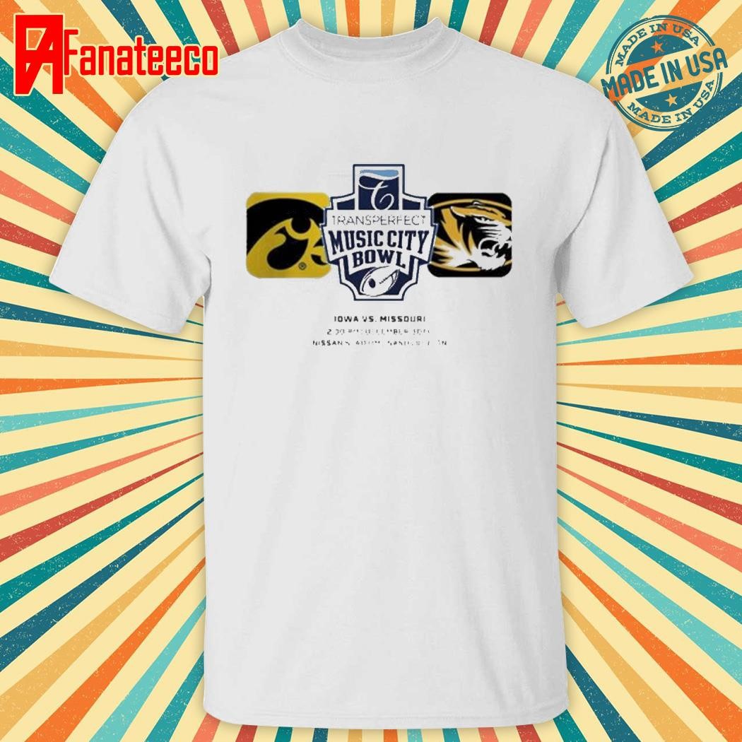 Music City Bowl Iowa Hawkeyes Vs Missouri Tigers Matchup At Nissan Stadium In Nashville TN On December 30th 2024 NCAA Unisex T-Shirt