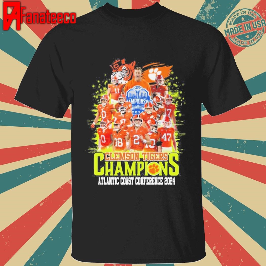 NCAA Clemson Tigers Champions Atlantic Coast Conference 2024 shirt