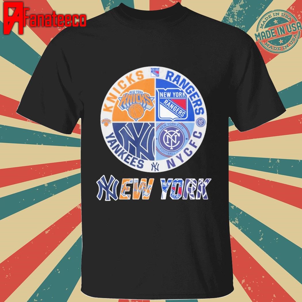 New York City FC x New York Knicks x New York Rangers x New York Yankees 2025 shirt