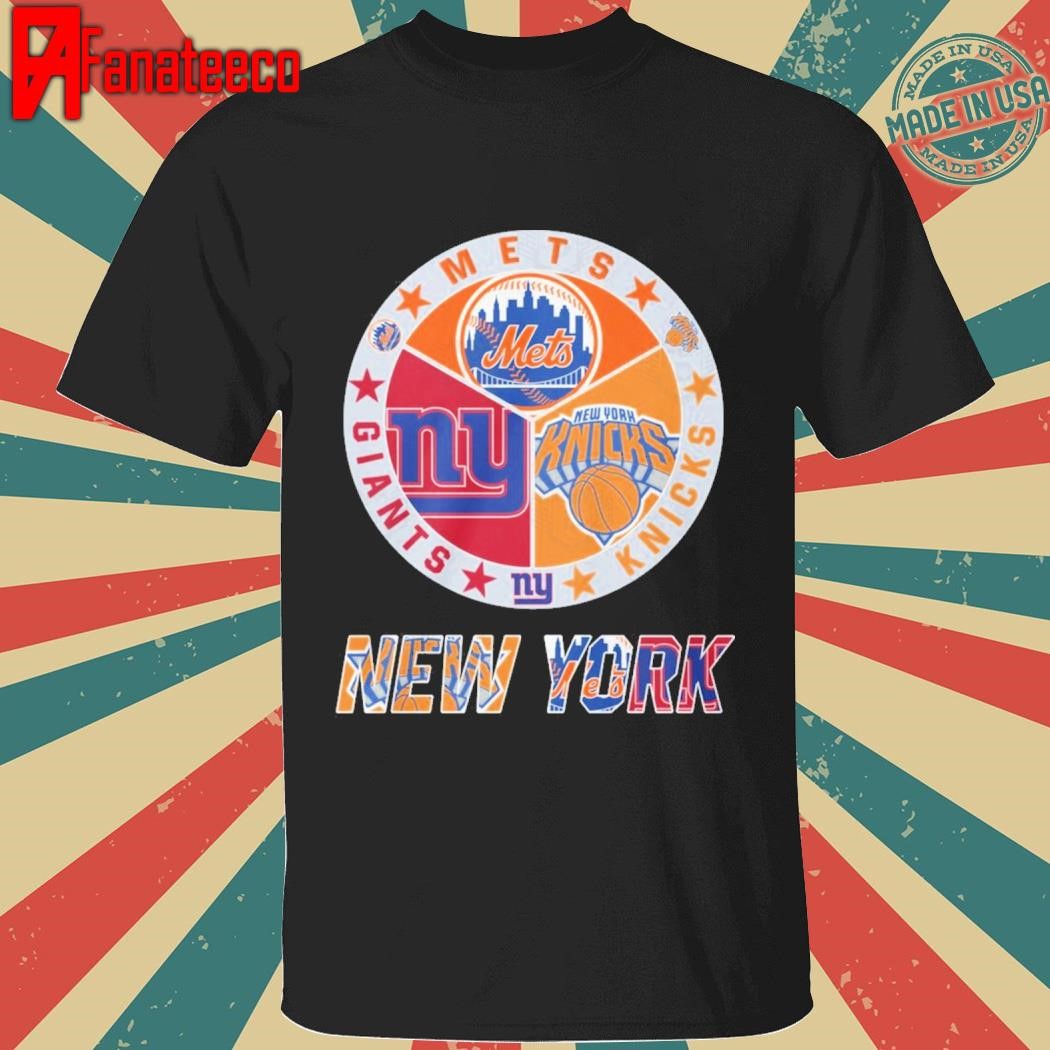 New York Knicks x New York Giants x New York Mets 2025 shirt